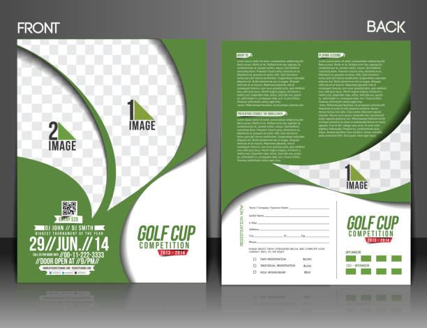 Torneo di Golf Flyer - illustrazione arte vettoriale