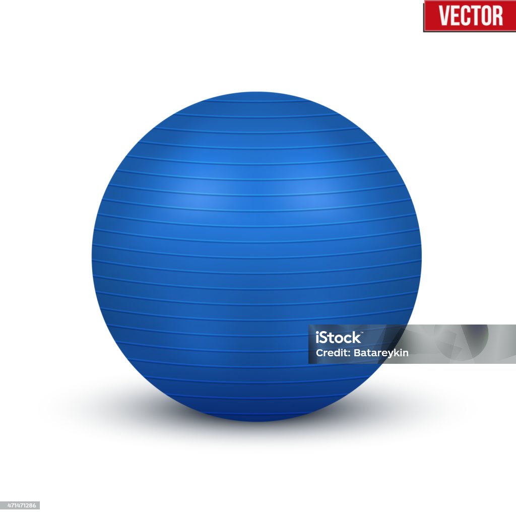 Fitball Visual Classic Blue Fitball Stock Illustration - Download Image Now - 2015 ...