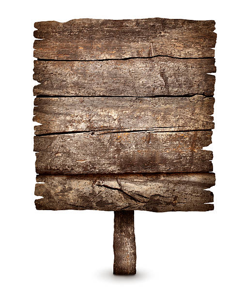 istock Old blank weathered wooden board sign 471471884