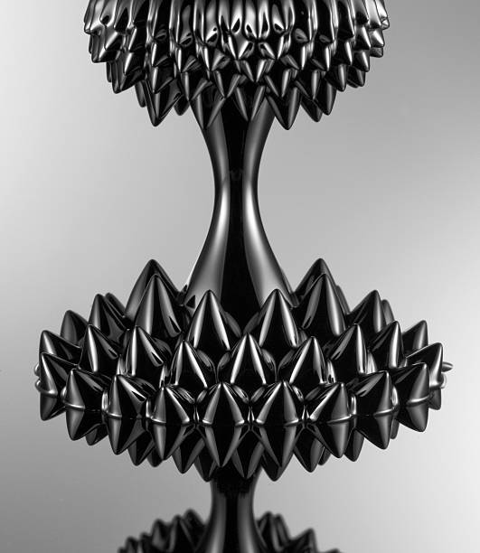 magnetostatic generare - ferrofluid foto e immagini stock