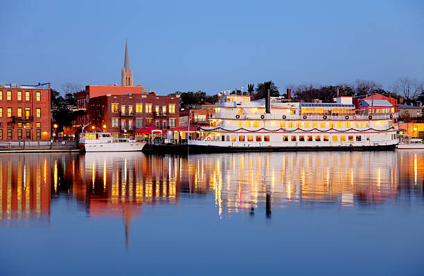 Wilmington, North Carolina Wilmington, North Carolina along the banks of the Cape Fear River wilmington north carolina stock pictures, royalty-free photos & images