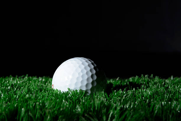 pallina da golf - lawn ball circle green foto e immagini stock
