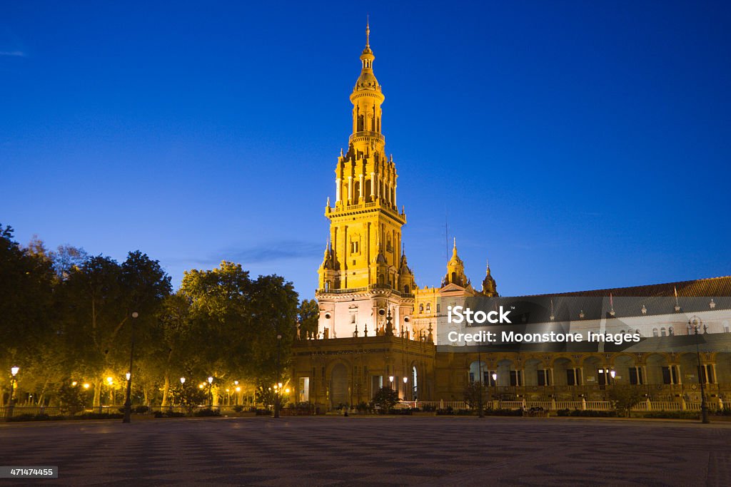 Plaza de España в Севилье, Испания - Стоковые фото Андалусия роялти-фри