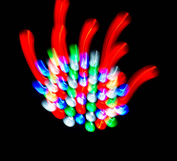 meditation color abstract wave blur lights in motion stock photo