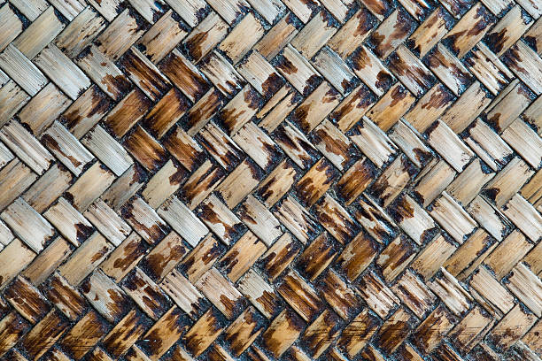 istock Pattern of Thai style bamboo handcraft background 471475304
