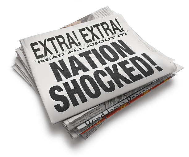 nation zszokowana! - gossip shock newspaper headline newspaper zdjęcia i obrazy z banku zdjęć