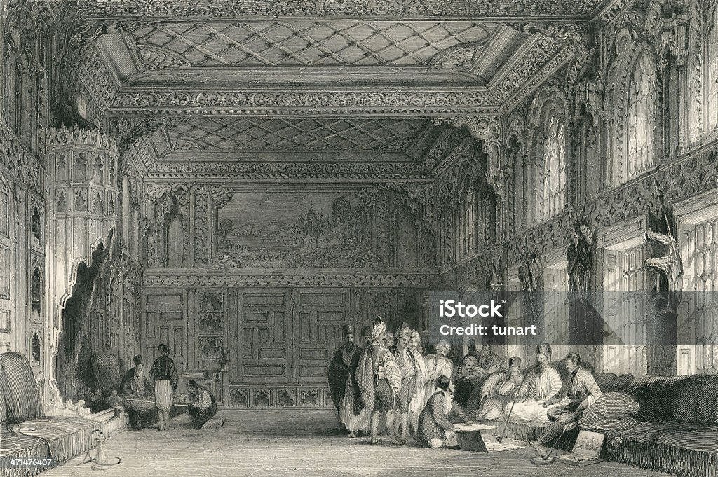 Ottomana Palazzo - Illustrazione stock royalty-free di Impero Ottomano