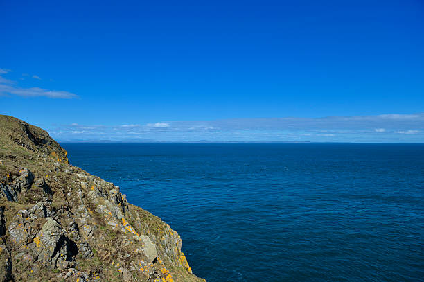 The view from the Mull of Galloway, the most southern point of Scotland looking over the Solway Firth.