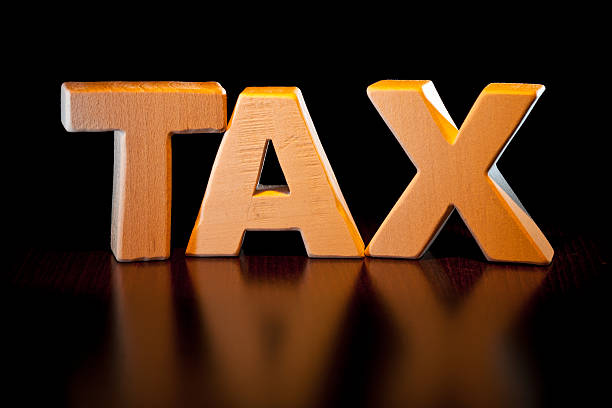 istock Tax, wood letter word 471481047