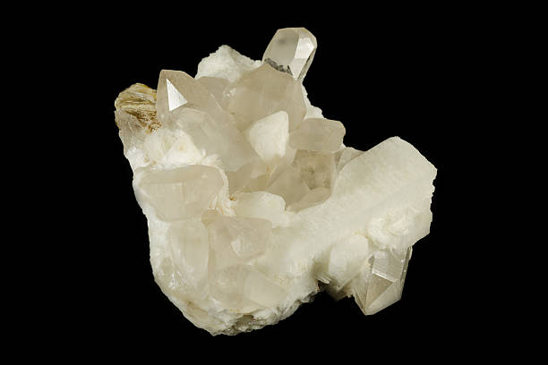 istock Topaz, quartz and feldspar minerals 471481506