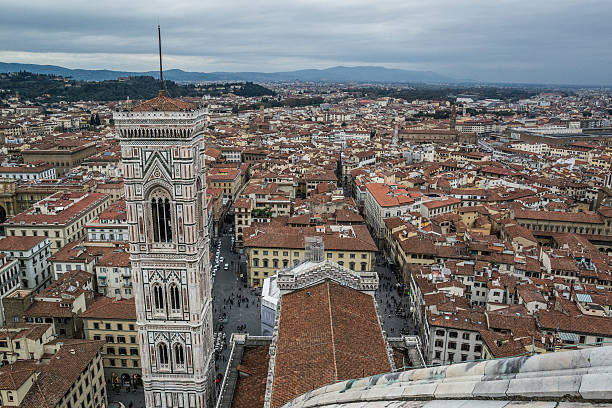 istock Aerial view of Florence downtown from cathedral 471485394