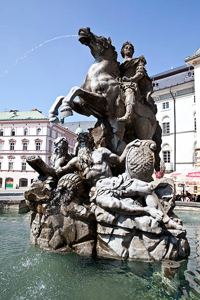 istock Ceasar fountain in Olomouc, Czech Republic 471485968