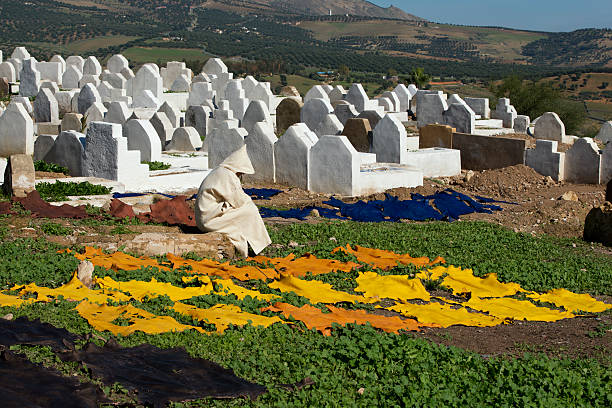 istock Drying leather cemetery and bedouin 471488099