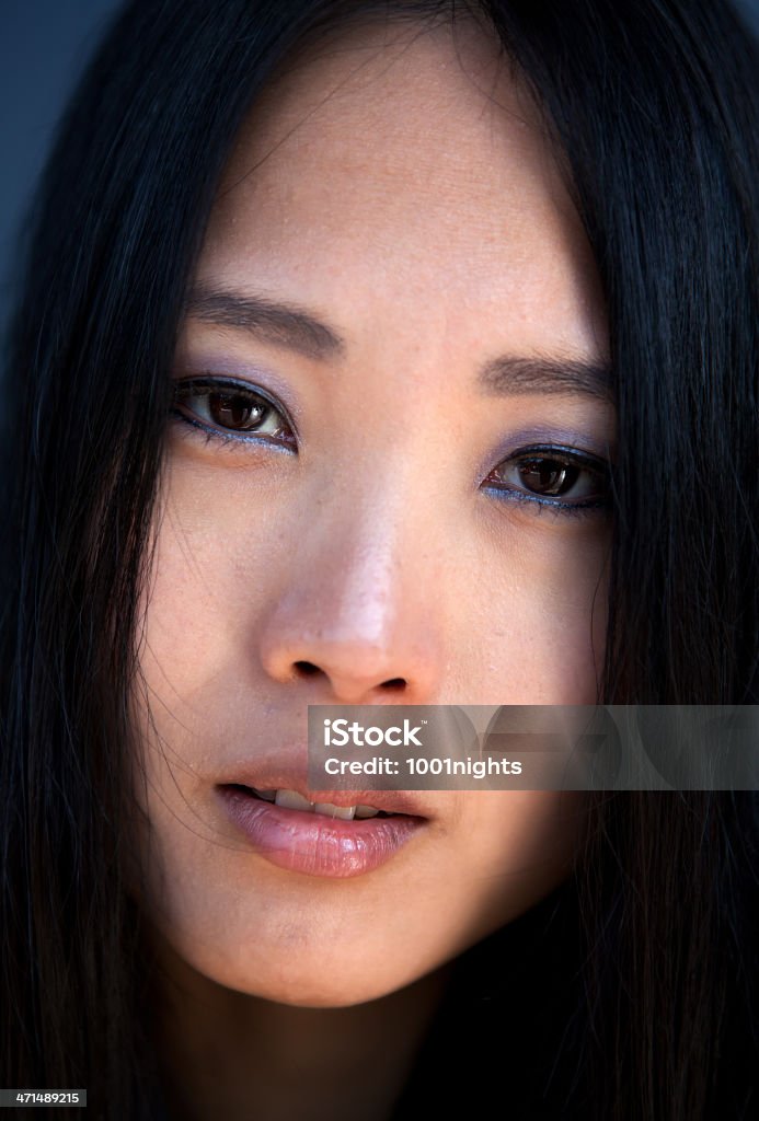 Sad Japan girl Sad japan girl is looking at camera. 20-29 Years Stock Photo