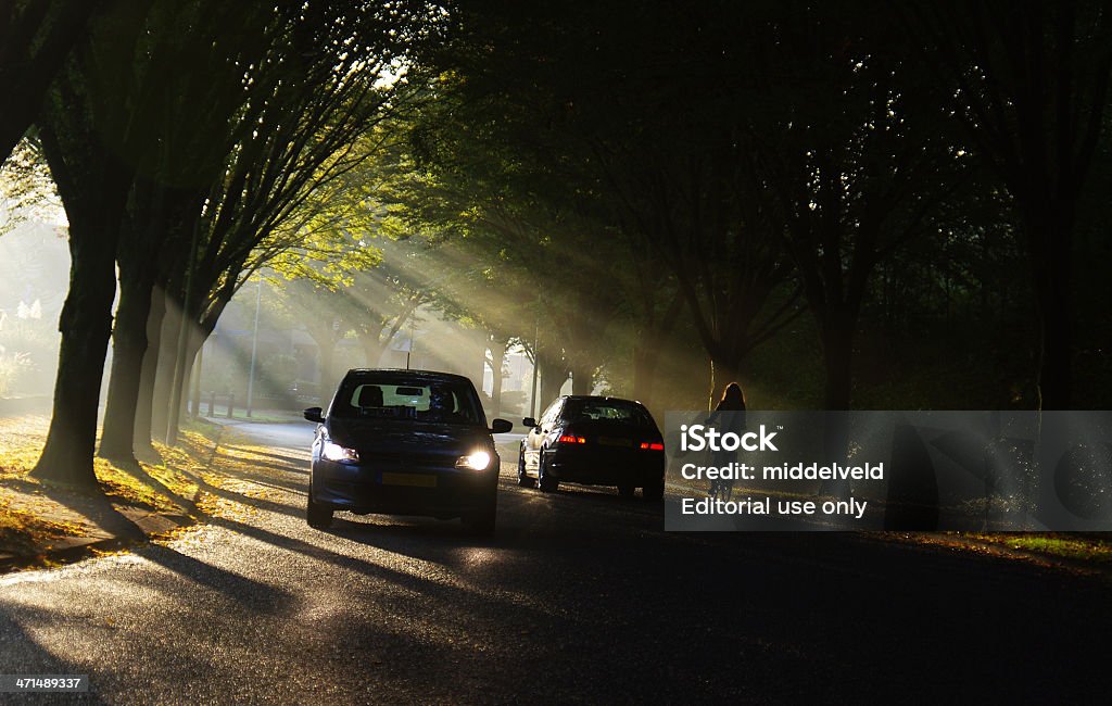 Automne scène de pays - Photo de Voiture libre de droits