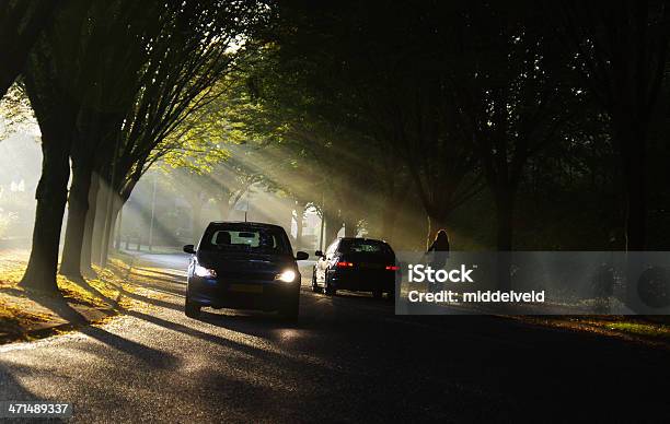 Photo libre de droit de Automne Scène De Pays banque d'images et plus d'images libres de droit de Voiture - Voiture, Passer devant, Vélo