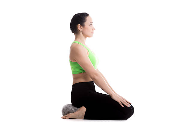 istock Hero yoga pose with pillow 471489434