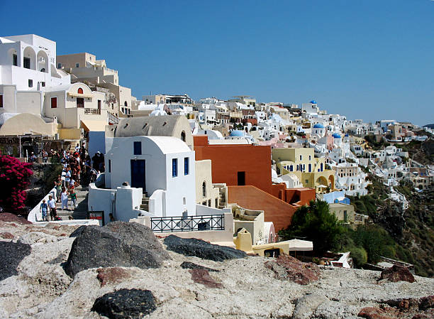 Oia, Santorini - fotografia de stock