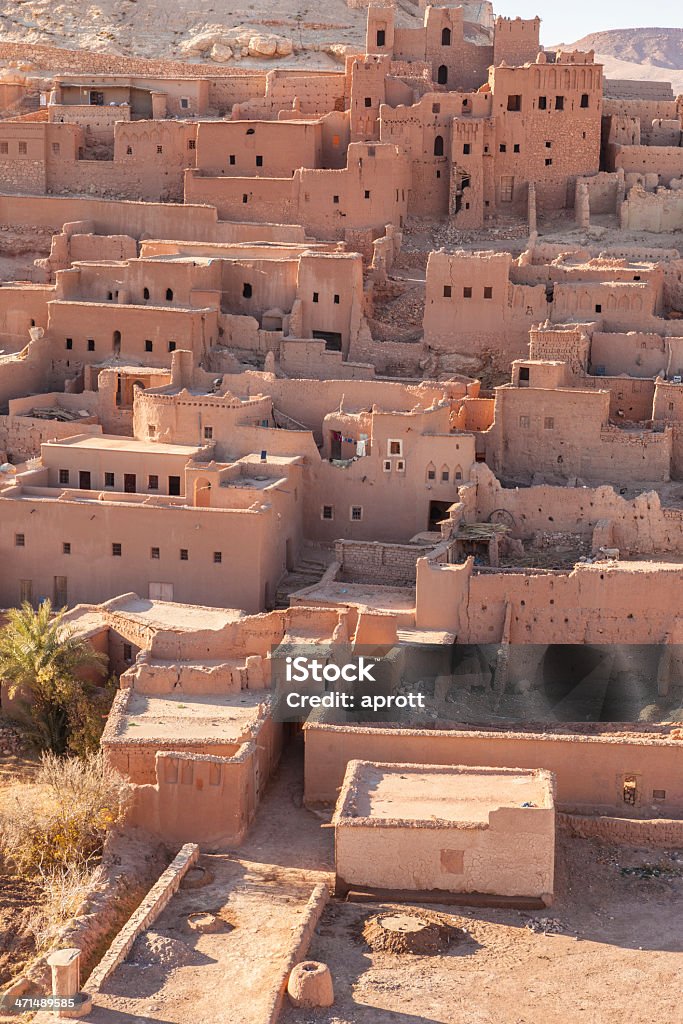 Casas de tierra de Ait Ben Haddou, Marruecos - Foto de stock de Adobe libre de derechos