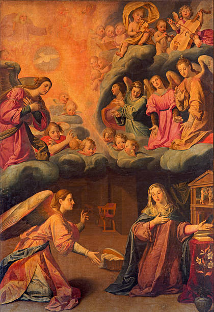 istock Seville - The Annunciation painting from beginn of 16. cent. 471489714