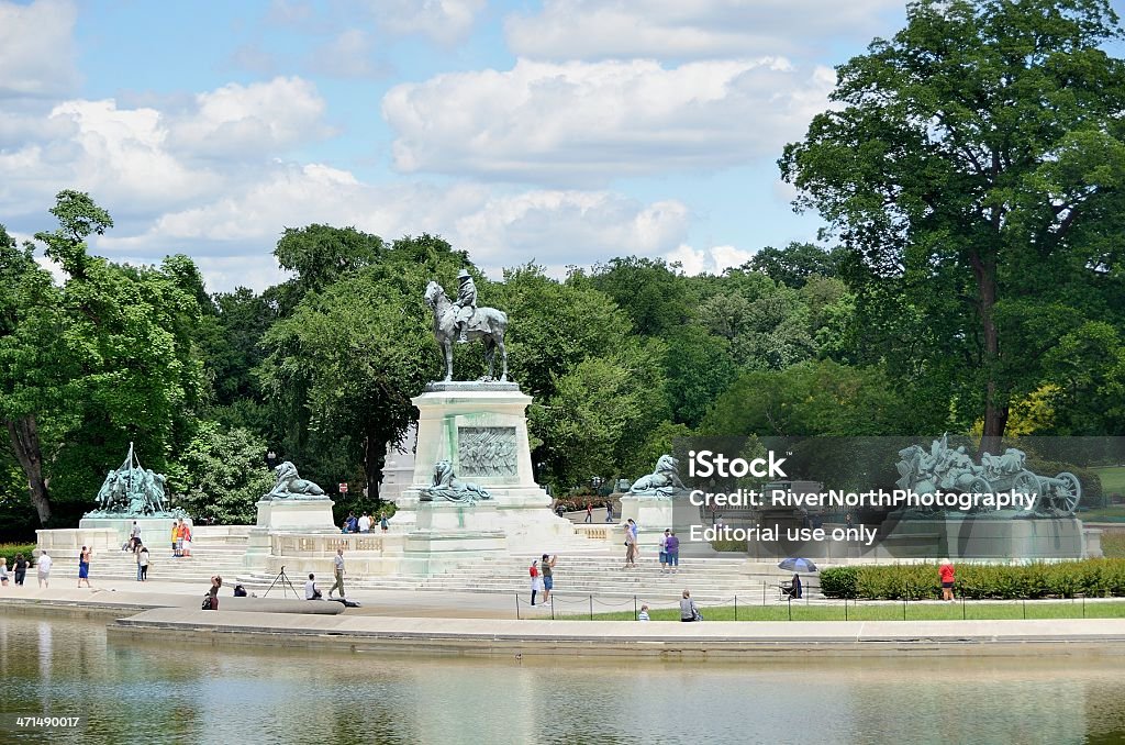 Civil War Memorial, Washington, DC - Lizenzfrei Baum Stock-Foto