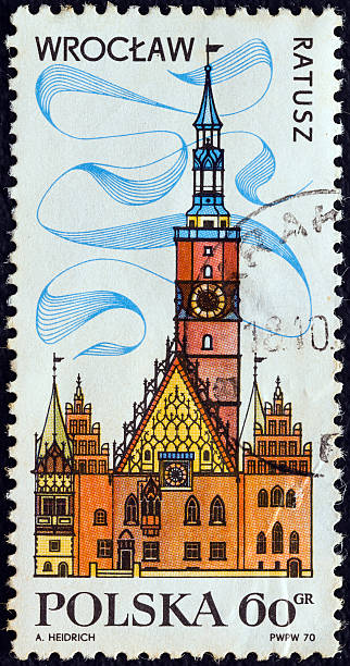 istock Polish stamp shows Town Hall, Wroclaw (1970) 471490187