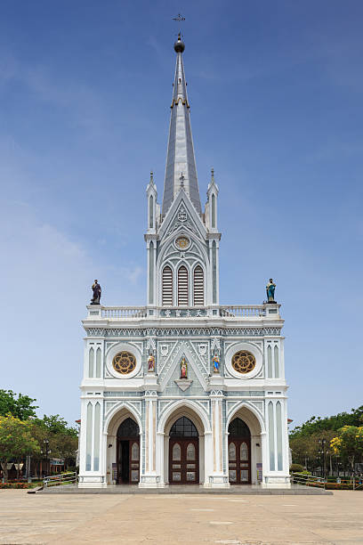 istock Catholic Church at Samut Songkhram, Thailand 471490264