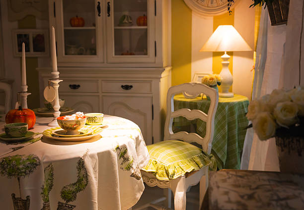 istock View of kitchen in lamp lights 471490306