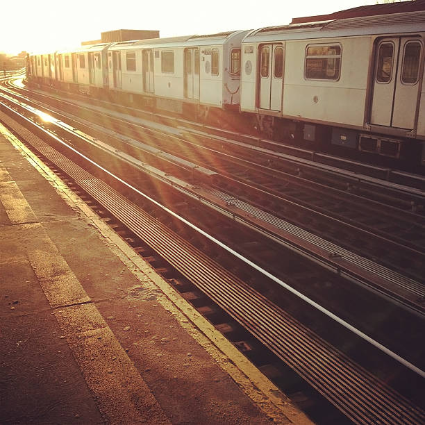 Estação de metro de Nova Iorque - fotografia de stock