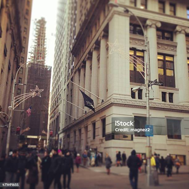 Foto de Wall Street Nova York e mais fotos de stock de Arquitetura - Arquitetura, Baixo Manhattan, Bolsa de Valores de Nova York