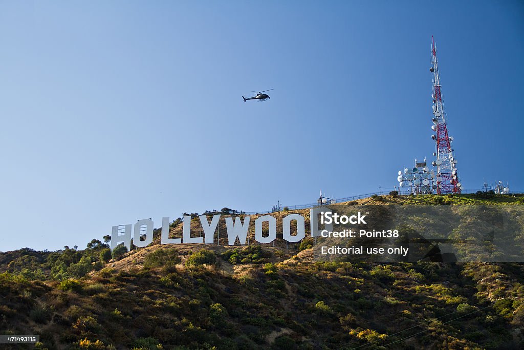Famoso letreiro de Hollywood em Los Angeles, Califórnia - Foto de stock de Adulação royalty-free