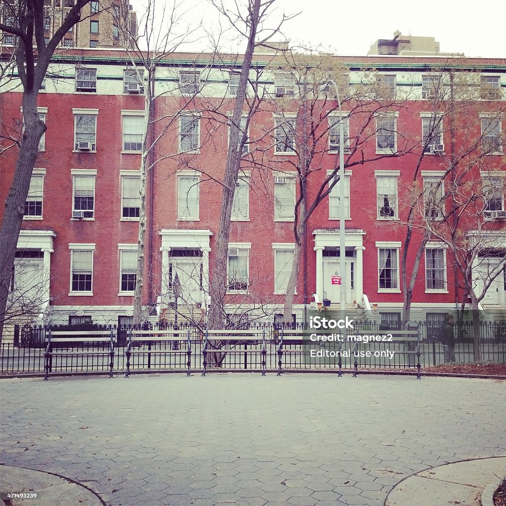 Washington Square Park, New York City - Foto stock royalty-free di Albero