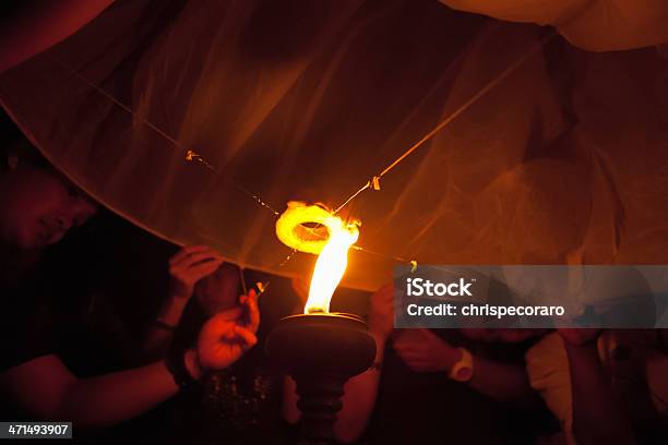Oświetlenie Lampion W Loi Krathong Święto - zdjęcia stockowe i więcej obrazów Aspiracje - Aspiracje, Azja, Azjaci