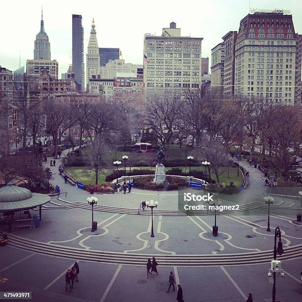 Photo libre de droit de Union Square New York banque d'images et plus d'images libres de droit de Direction - Direction, Empire State Building, Arbre