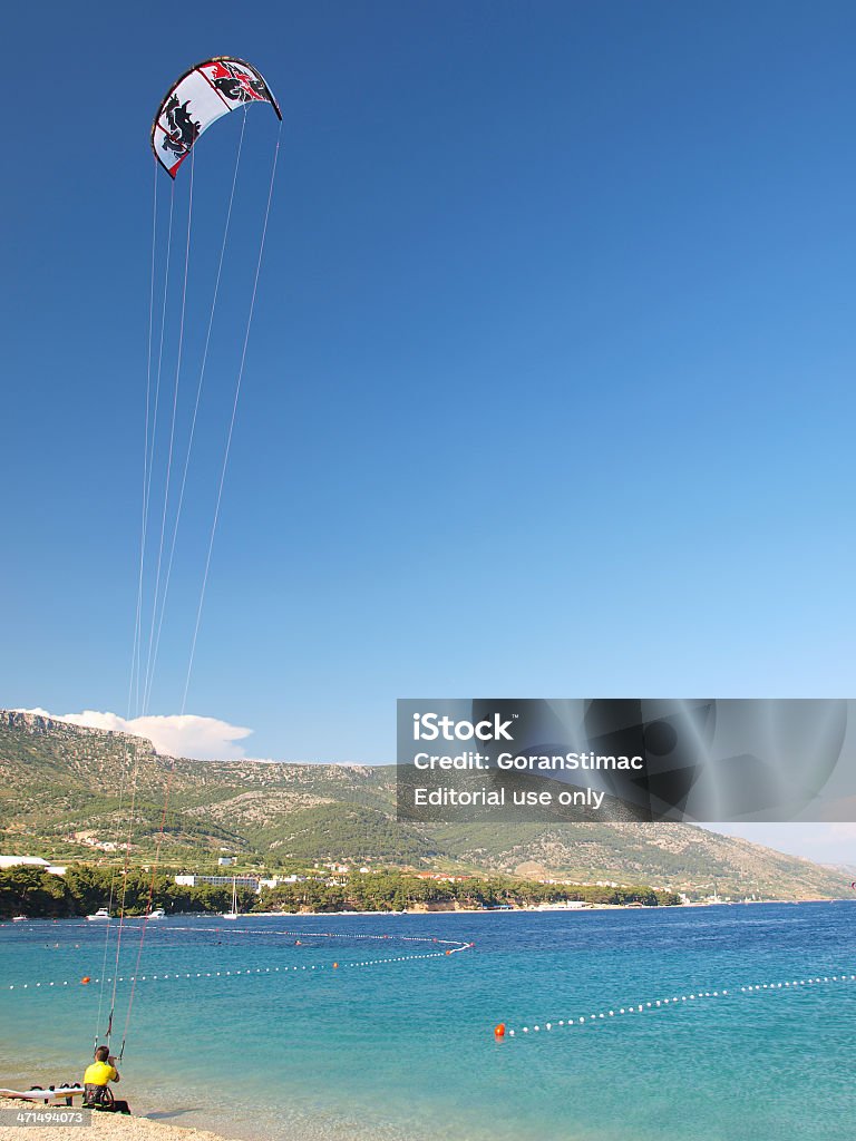 Kitesurfen - Lizenzfrei Adriatisches Meer Stock-Foto
