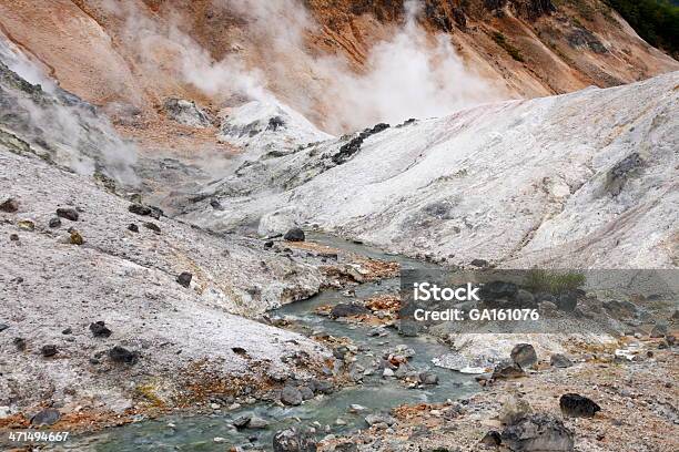 Photo libre de droit de Paysage Volcanique Jigokudani banque d'images et plus d'images libres de droit de Asie - Asie, Caillou, Chaleur