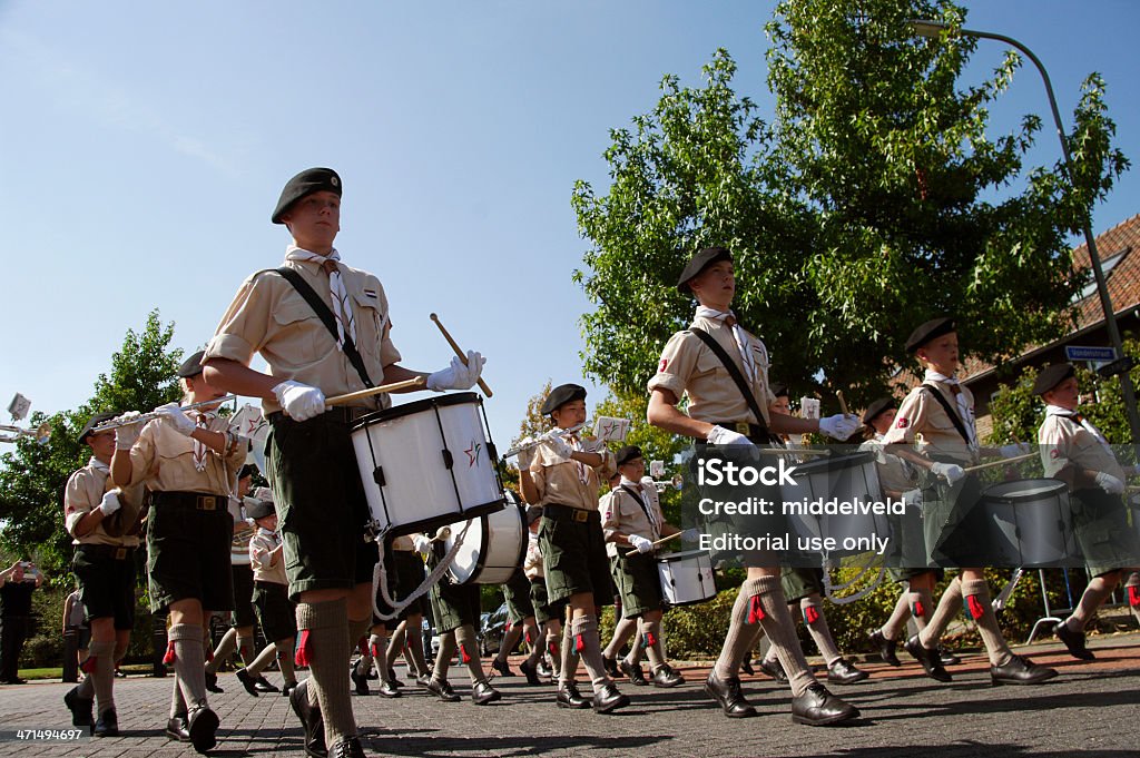 Музыка Парад в Brunssum - Стоковые фото Boy Scout роялти-фри