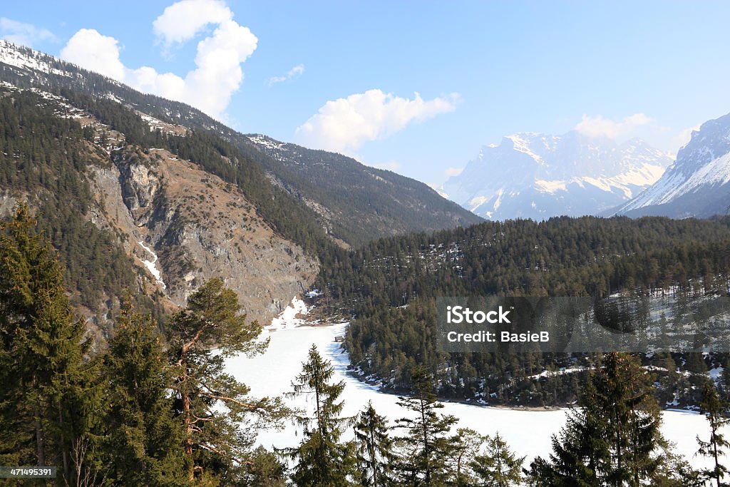 Panorama auf der Zugspitze - Lizenzfrei Alpen Stock-Foto