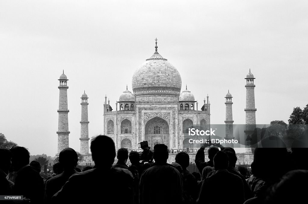 O Taj Mahal, em Agra, Índia - Foto de stock de Agra royalty-free