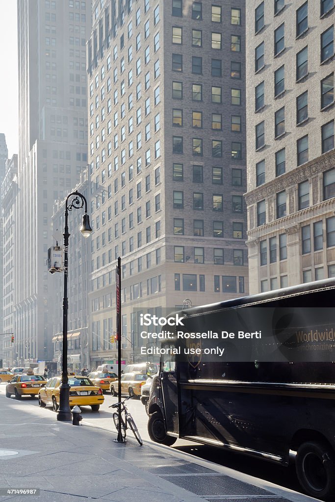 UPS Weltweiter Versand-LKW, New York City. - Lizenzfrei Fracht Stock-Foto