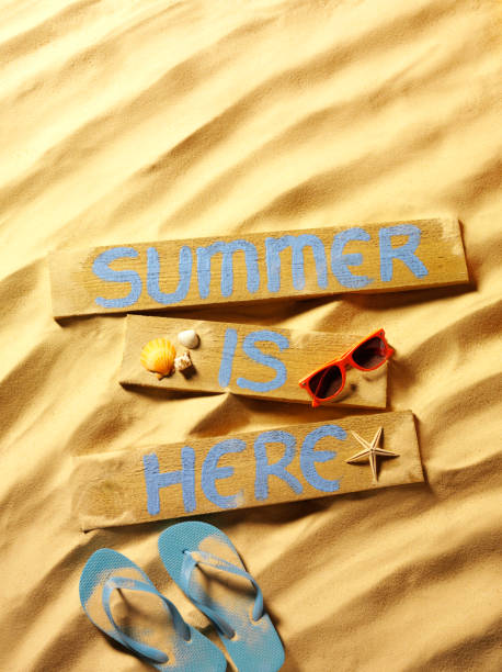 istock Summer with Flip Flops and Sunglasses on the Beach 471497055