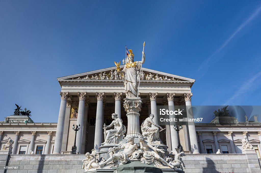 Il Parlamento a Vienna - Foto stock royalty-free di Ambientazione esterna