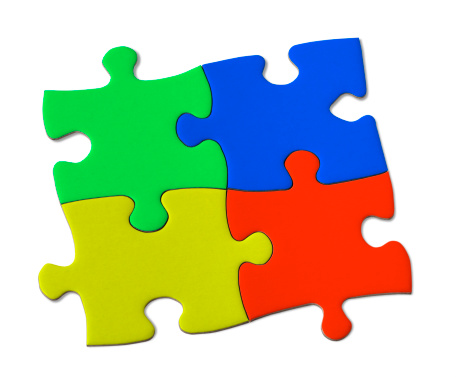 Multicolor jigsaw puzzle