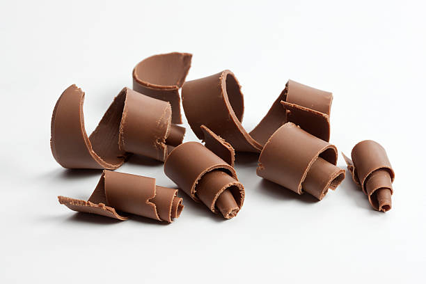 Chocolate shavings or curls for cakes