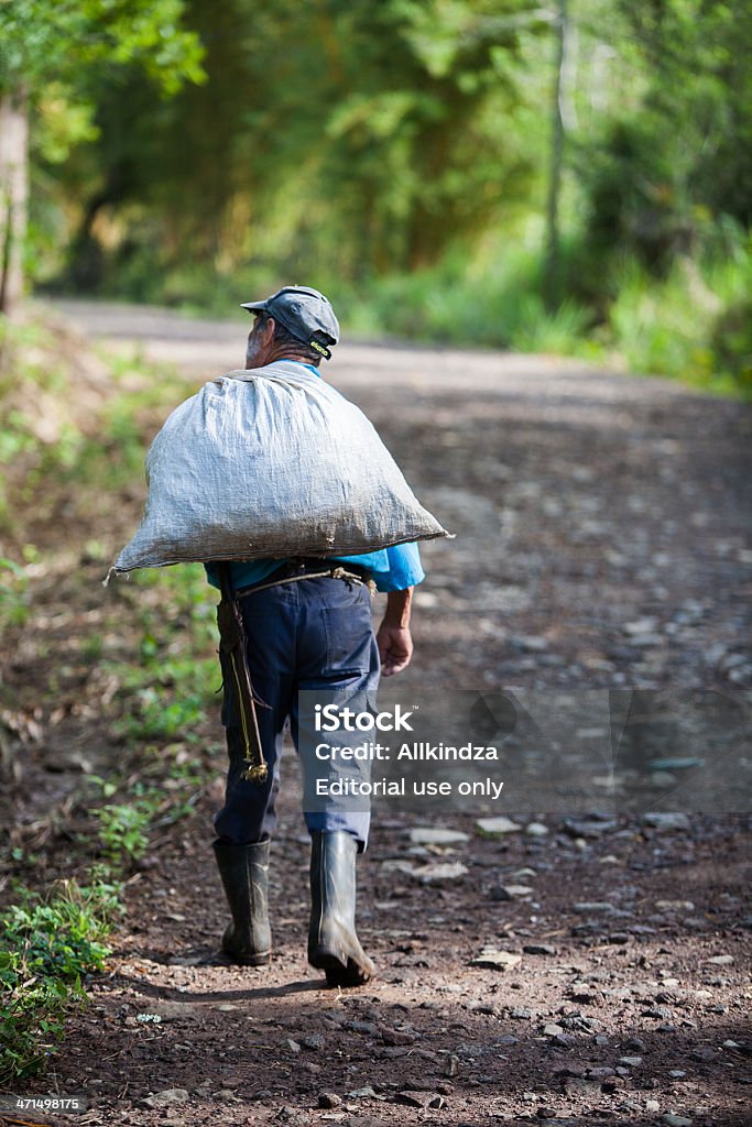 Costa Rica en sac de transport locaux - Photo de Adulte libre de droits