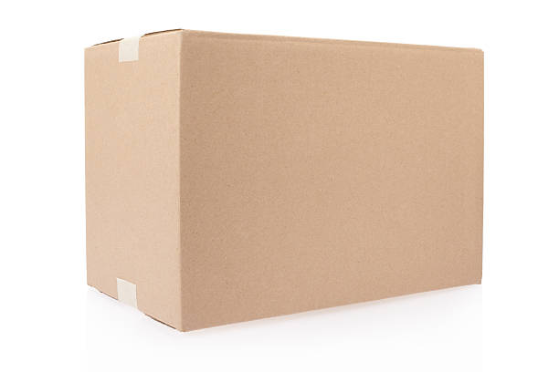 Cardboard box Cardboard box isolated on white, clipping path included brown box stock pictures, royalty-free photos & images