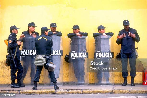 Peru Police Stock Photo - Download Image Now - Horizontal, Law, Lima - Peru