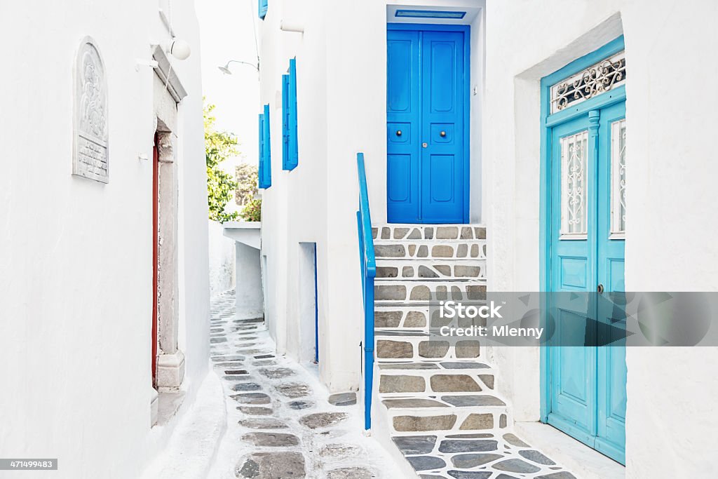Mykonos Town, Grecja - Zbiór zdjęć royalty-free (Architektura)