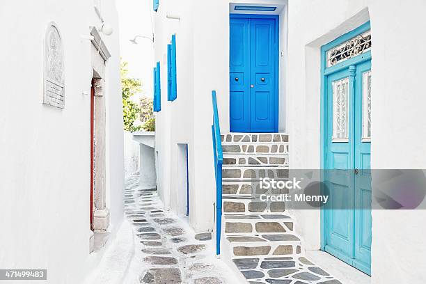 Mykonos Town Grecja - zdjęcia stockowe i więcej obrazów Architektura - Architektura, Bez ludzi, Biały