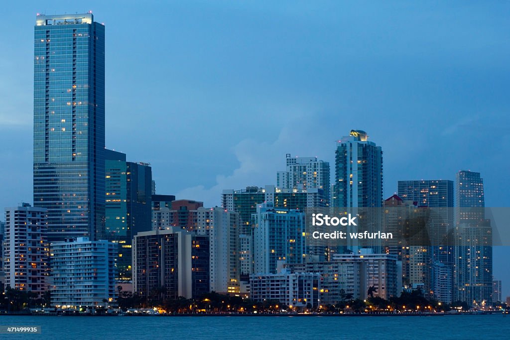 Panorama de Miami - Photo de Biscayne Bay libre de droits